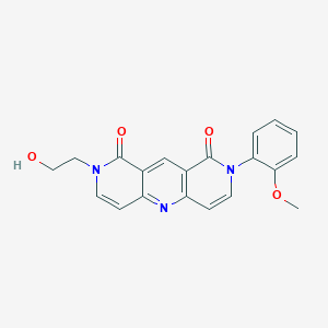 2-(2-hydroxyethyl)-8-(2-methoxyphenyl)pyrido[4,3-b][1,6]naphthyridine-1,9(2H,8H)-dione