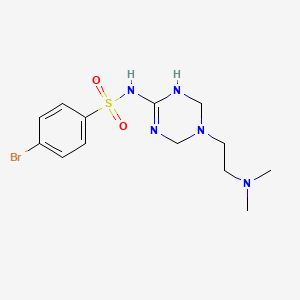 4-bromo-N-{5-[2-(dimethylamino)ethyl]-1,4,5,6-tetrahydro-1,3,5-triazin-2-yl}benzenesulfonamide