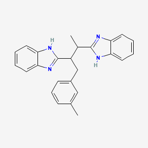 2-[3-(1H-1,3-Benzodiazol-2-YL)-4-(3-methylphenyl)butan-2-YL]-1H-1,3-benzodiazole