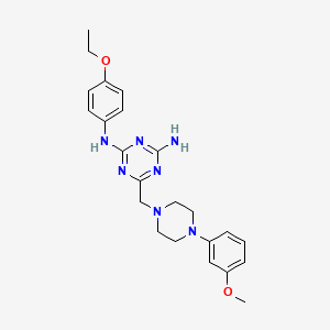 N-(4-ethoxyphenyl)-6-{[4-(3-methoxyphenyl)piperazin-1-yl]methyl}-1,3,5-triazine-2,4-diamine