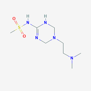 N-{5-[2-(dimethylamino)ethyl]-1,4,5,6-tetrahydro-1,3,5-triazin-2-yl}methanesulfonamide