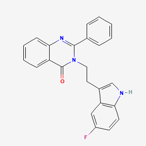 3-[2-(5-fluoro-1H-indol-3-yl)ethyl]-2-phenylquinazolin-4(3H)-one