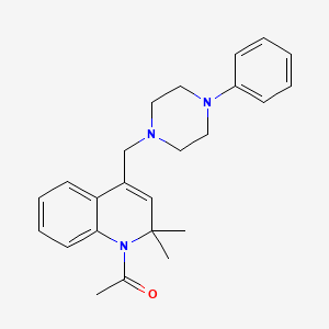 1-{2,2-dimethyl-4-[(4-phenylpiperazin-1-yl)methyl]quinolin-1(2H)-yl}ethanone