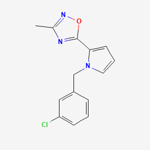 5-(1-(3-Chlorobenzyl)-1H-pyrrol-2-yl)-3-methyl-1,2,4-oxadiazole