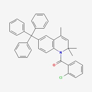 (2-chlorophenyl)(2,2,4-trimethyl-6-tritylquinolin-1(2H)-yl)methanone