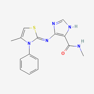 N-methyl-5-{[(2Z)-4-methyl-3-phenyl-1,3-thiazol-2(3H)-ylidene]amino}-1H-imidazole-4-carboxamide