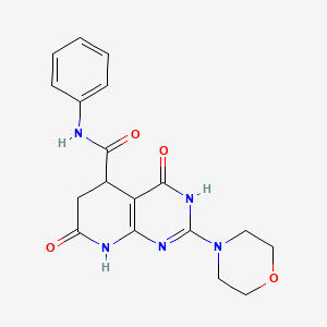 2-(morpholin-4-yl)-4,7-dioxo-N-phenyl-3,4,5,6,7,8-hexahydropyrido[2,3-d]pyrimidine-5-carboxamide