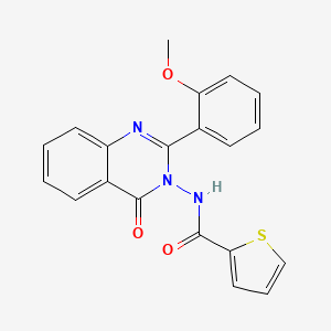 N-[2-(2-methoxyphenyl)-4-oxoquinazolin-3-yl]thiophene-2-carboxamide