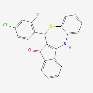 6-(2,4-dichlorophenyl)-6,12-dihydro-5H-benzo[b]indeno[1,2-e][1,4]thiazepin-5-one