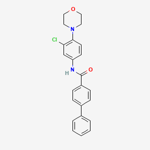 N-[3-chloro-4-(morpholin-4-yl)phenyl]biphenyl-4-carboxamide