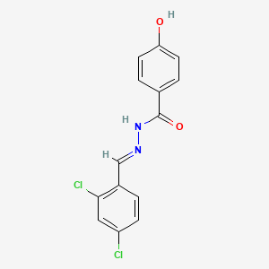 N'-(2,4-dichlorobenzylidene)-4-hydroxybenzohydrazide