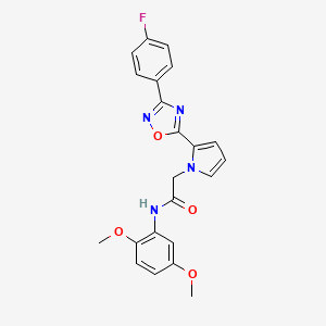 N-(2,5-dimethoxyphenyl)-2-{2-[3-(4-fluorophenyl)-1,2,4-oxadiazol-5-yl]-1H-pyrrol-1-yl}acetamide