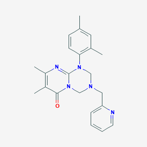 1-(2,4-dimethylphenyl)-7,8-dimethyl-3-(pyridin-2-ylmethyl)-1,2,3,4-tetrahydro-6H-pyrimido[1,2-a][1,3,5]triazin-6-one