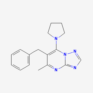 6-Benzyl-5-methyl-7-(pyrrolidin-1-yl)[1,2,4]triazolo[1,5-a]pyrimidine