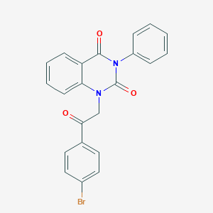 1-[2-(4-bromophenyl)-2-oxoethyl]-3-phenylquinazoline-2,4(1H,3H)-dione