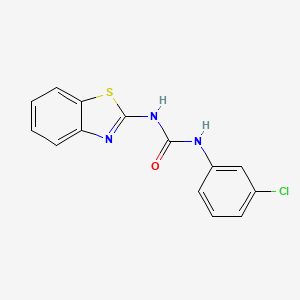 N-(1,3-benzothiazol-2-yl)-N'-(3-chlorophenyl)urea