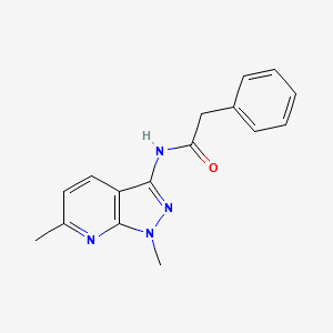 N-(1,6-dimethyl-1H-pyrazolo[3,4-b]pyridin-3-yl)-2-phenylacetamide