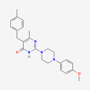 2-[4-(4-methoxyphenyl)piperazin-1-yl]-6-methyl-5-(4-methylbenzyl)pyrimidin-4(3H)-one