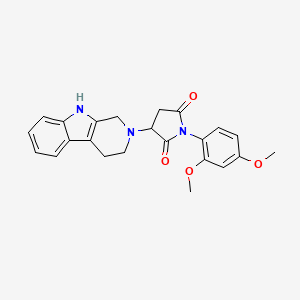 1-(2,4-dimethoxyphenyl)-3-(1,3,4,9-tetrahydro-2H-beta-carbolin-2-yl)pyrrolidine-2,5-dione