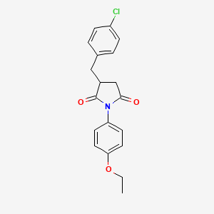 3-[(4-Chlorophenyl)methyl]-1-(4-ethoxyphenyl)pyrrolidine-2,5-dione