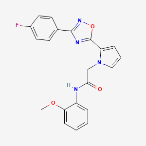 2-{2-[3-(4-fluorophenyl)-1,2,4-oxadiazol-5-yl]-1H-pyrrol-1-yl}-N-(2-methoxyphenyl)acetamide