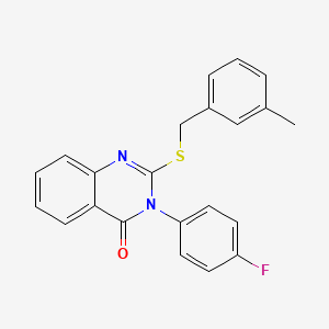 3-(4-fluorophenyl)-2-[(3-methylbenzyl)sulfanyl]quinazolin-4(3H)-one