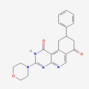 molecular formula C21H20N4O3 B11183253 3-(morpholin-4-yl)-9-phenyl-9,10-dihydropyrimido[4,5-c]isoquinoline-1,7(2H,8H)-dione 