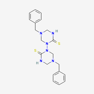 5-Benzyl-1-(5-benzyl-2-sulfanylidene-1,3,5-triazinan-1-yl)-1,3,5-triazinane-2-thione