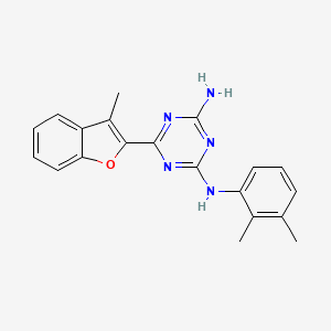 N-(2,3-dimethylphenyl)-6-(3-methyl-1-benzofuran-2-yl)-1,3,5-triazine-2,4-diamine