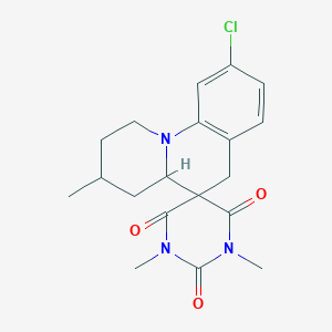 9'-Chloro-1,3',5-trimethyl-1',2',3',4',4'A,6'-hexahydrospiro[1,5-diazinane-3,5'-pyrido[1,2-A]quinoline]-2,4,6-trione