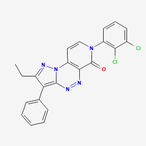 7-(2,3-dichlorophenyl)-2-ethyl-3-phenylpyrazolo[5,1-c]pyrido[4,3-e][1,2,4]triazin-6(7H)-one