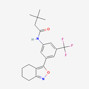 3,3-Dimethyl-N-(3-(4,5,6,7-tetrahydrobenzo[c]isoxazol-3-yl)-5-(trifluoromethyl)phenyl)butanamide