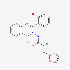 (2E)-3-(furan-2-yl)-N-[2-(2-methoxyphenyl)-4-oxoquinazolin-3(4H)-yl]prop-2-enamide