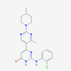 2-[(2-Chlorophenyl)amino]-4'-methyl-2'-(4-methylpiperidin-1-YL)-1,6-dihydro-[4,5'-bipyrimidin]-6-one