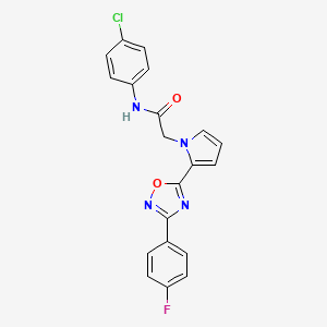 N-(4-chlorophenyl)-2-{2-[3-(4-fluorophenyl)-1,2,4-oxadiazol-5-yl]-1H-pyrrol-1-yl}acetamide