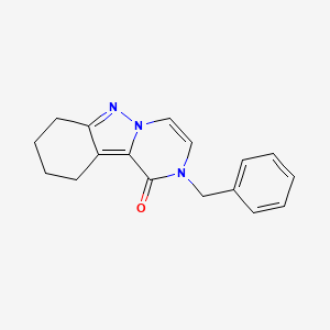 molecular formula C17H17N3O B11183357 2-benzyl-1H,2H,7H,8H,9H,10H-pyrazino[1,2-b]indazol-1-one 