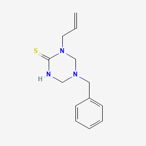 5-Benzyl-1-(prop-2-en-1-yl)-1,3,5-triazinane-2-thione