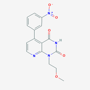 1-(2-methoxyethyl)-5-(3-nitrophenyl)pyrido[2,3-d]pyrimidine-2,4(1H,3H)-dione