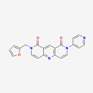 2-(2-furylmethyl)-8-(4-pyridyl)pyrido[4,3-b][1,6]naphthyridine-1,9(2H,8H)-dione