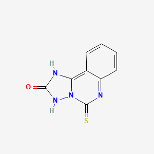 molecular formula C9H6N4OS B11183438 5-sulfanyl[1,2,4]triazolo[1,5-c]quinazolin-2(3H)-one 