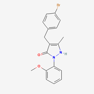 4-(4-bromobenzyl)-1-(2-methoxyphenyl)-3-methyl-1H-pyrazol-5-ol