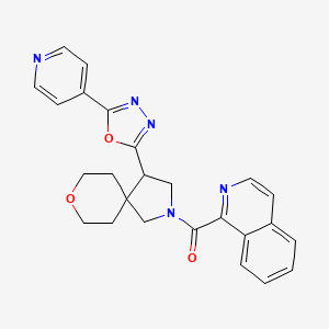 2-(Isoquinoline-1-carbonyl)-4-[5-(pyridin-4-YL)-1,3,4-oxadiazol-2-YL]-8-oxa-2-azaspiro[4.5]decane