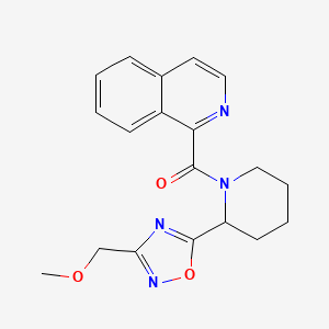 1-{2-[3-(Methoxymethyl)-1,2,4-oxadiazol-5-YL]piperidine-1-carbonyl}isoquinoline