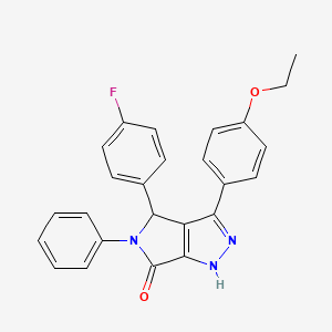 3-(4-ethoxyphenyl)-4-(4-fluorophenyl)-5-phenyl-4,5-dihydropyrrolo[3,4-c]pyrazol-6(1H)-one