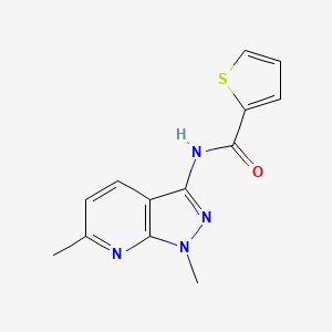 molecular formula C13H12N4OS B11183501 N-(1,6-dimethyl-1H-pyrazolo[3,4-b]pyridin-3-yl)thiophene-2-carboxamide 