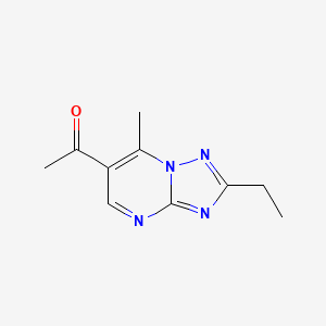 1-(2-Ethyl-7-methyl[1,2,4]triazolo[1,5-a]pyrimidin-6-yl)ethanone