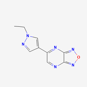 5-(1-ethyl-1H-pyrazol-4-yl)[1,2,5]oxadiazolo[3,4-b]pyrazine