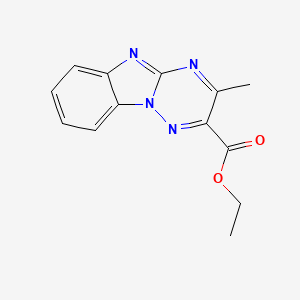 Ethyl 3-methyl[1,2,4]triazino[2,3-a]benzimidazole-2-carboxylate