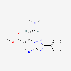 methyl 7-[(E)-2-(dimethylamino)ethenyl]-2-phenyl[1,2,4]triazolo[1,5-a]pyrimidine-6-carboxylate