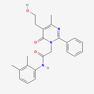 N-(2,3-dimethylphenyl)-2-[5-(2-hydroxyethyl)-4-methyl-6-oxo-2-phenylpyrimidin-1(6H)-yl]acetamide